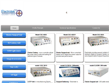 Tablet Screenshot of electrotekindia.com